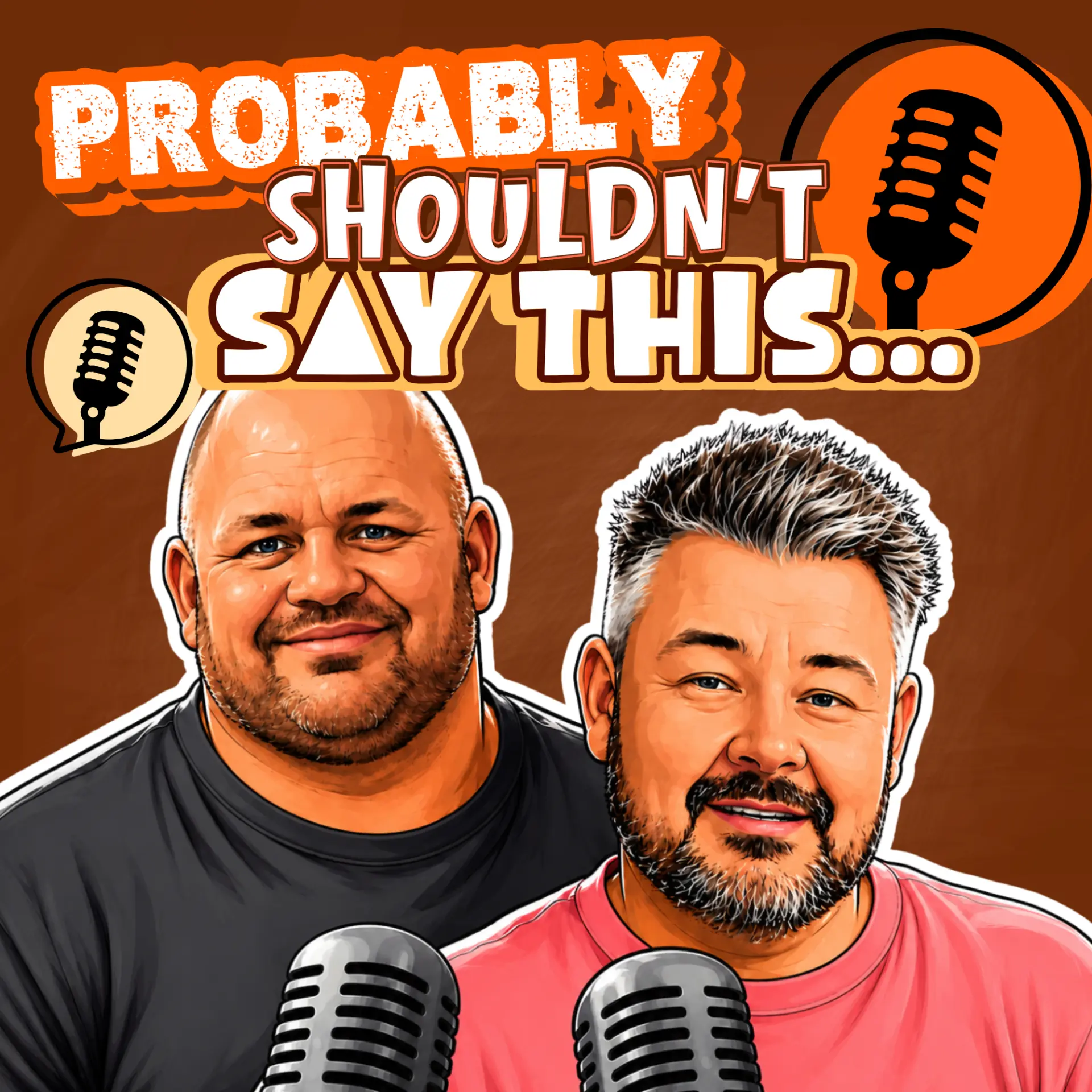The hosts of the podcast
